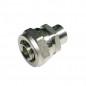 Adattatore in rame 15mm-16mm per tubo a compressione multistrato da 16 mm, senza necessità di crimpatrice, grigio