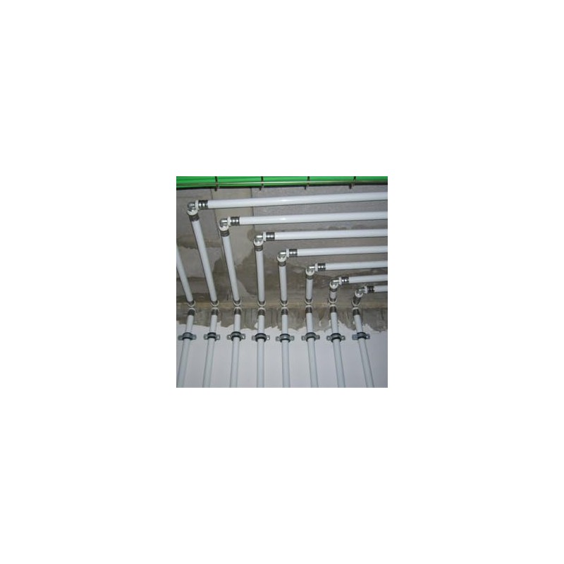 ING FIXATIONS Attacco Doppio Per Tubo Multistrato Ø 16 Mm - Scatola Professionale Da 50 Pezzi - Modello A315220
