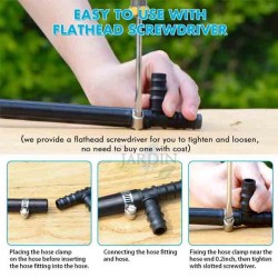 Pack 10 Abrazaderas Fijación Metálica 12-20mm para Fontanería y Riego