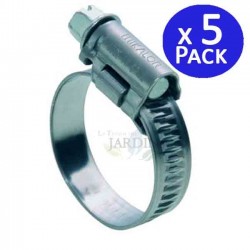 Lot de 5 Collier de fixation métallique Ø 40 - 60 mm