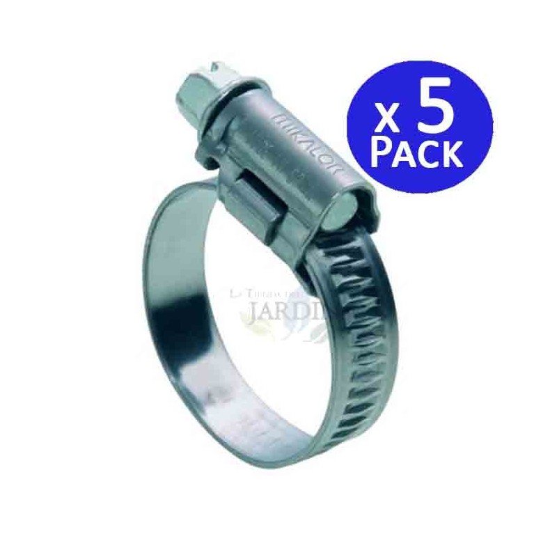 Pack 5 Abrazaderas Fijación Metálica 80-100mm para Instalaciones de Riego Pack 5 Abrazaderas Fijación Metálica 80-100mm para Instalaciones de Riego