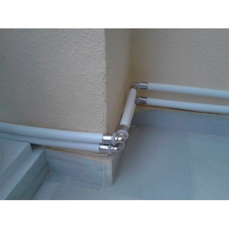 Muffe für 16 mm Verbundrohr, Verwendung mit Pressmaschine, grau