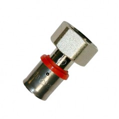 Crazy Fitting 3/4'' für Mehrschichtrohr 20mm, zur Verwendung mit Crimpmaschine, grau