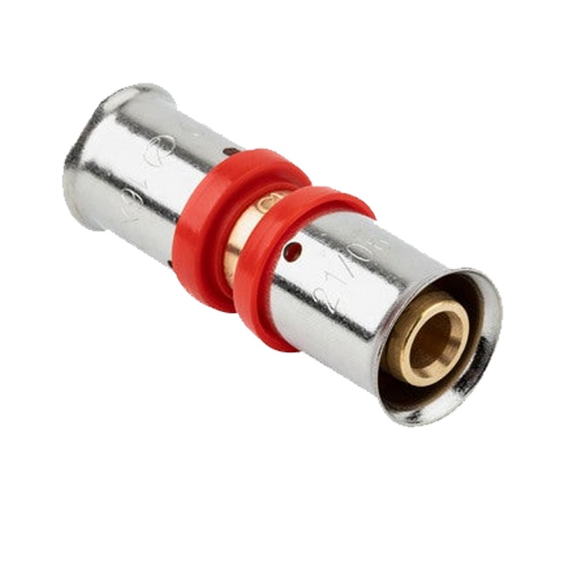 Hülse für Mehrschichtrohr 20 mm, Verwendung mit Crimpmaschine, grau