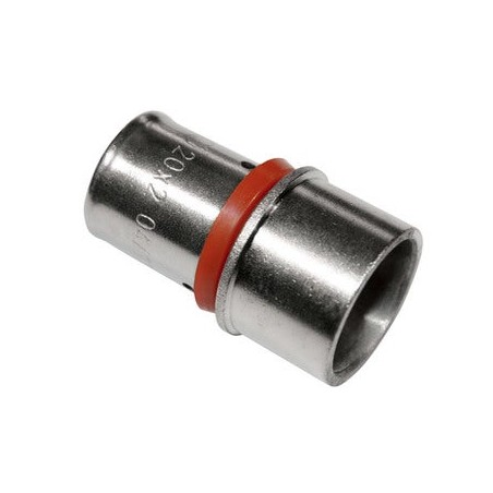 Adaptateur 22-20 pour tube multicouche 16 mm, à utiliser avec machine à sertir, gris