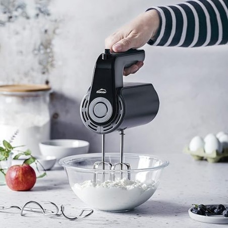 Kneading Mixer, Includes TitanPro Beaters, 5 Speeds and Turbo Function, 350 W, Dimensions: 14.5x8.5x19 19 cm, Black