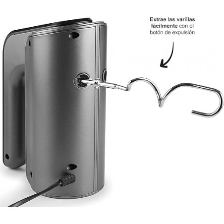 Amassadeira, Inclui Batedores TitanPro, 5 Velocidades e Função Turbo, 350 W, Dimensões: 14.5x8.5x19 19 cm, Preta