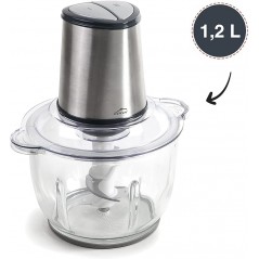 Automatic Cutter, Food Chopper, Chopper with Ultra-Resistant Blades, BPA Free, 2 speeds 1.2 liters