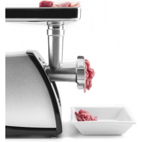 Hachoir à viande puissant, 1 kg/min, couleur grise, puissance 1000 W