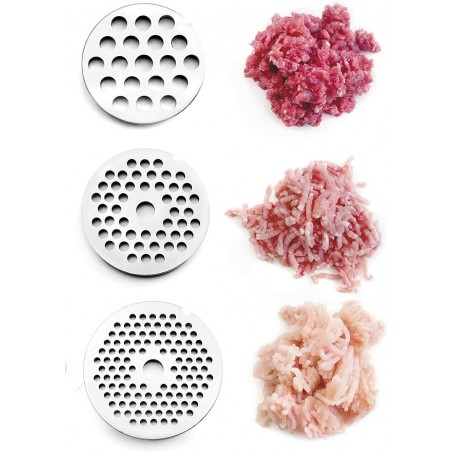 Tritacarne potente, 1 kg/min, colore grigio, potenza 1000 W