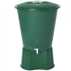 Depósito de agua de lluvia redondo 200 litros + Base