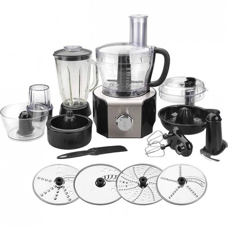 Robô multifuncional com 8 funções em 1, potência de 800W, capacidade de 1,5L, cor preta
