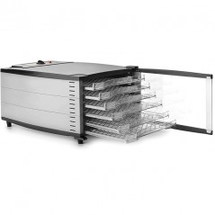 Rotierender Dörrautomat für Obst, Gemüse, Fleisch, Fisch, 6 Tabletts