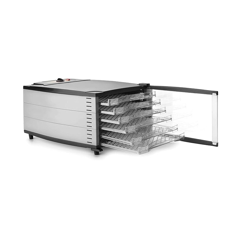 Rotating Dehydrator for Fruits, Vegetables, Meats, Fish, 6 Trays