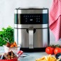 Freidora Sin Aceite Ecofry, Recetario Exclusivo en 3 Idiomas, Pantalla Táctil, 8 Programas, 1700 W, Capacidad 5,5L