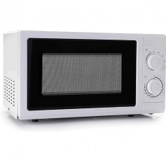Forno a microonde professionale con piatto girevole 700 W 20 litri - Bianco