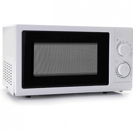 Micro-ondes professionnel avec plateau tournant 700 W 20 litres - Blanc