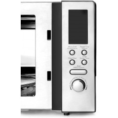 Professional Microwave with Turntable, Silver Color Capacity of 23 liters, Power 800 W