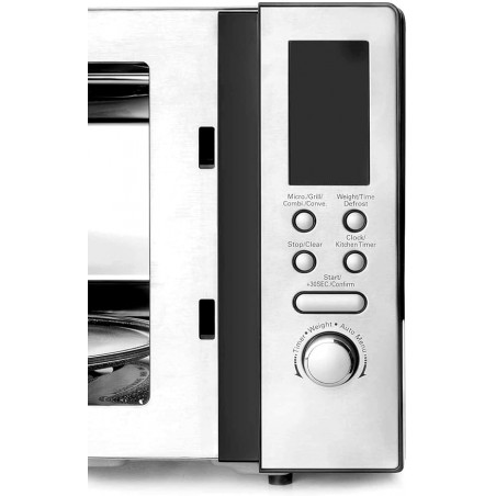 Professional Microwave with Turntable, Silver Color, 23 Liter Capacity, 800 W Power