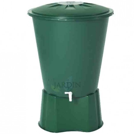 Depósito de agua de lluvia redondo 300 litros + Base