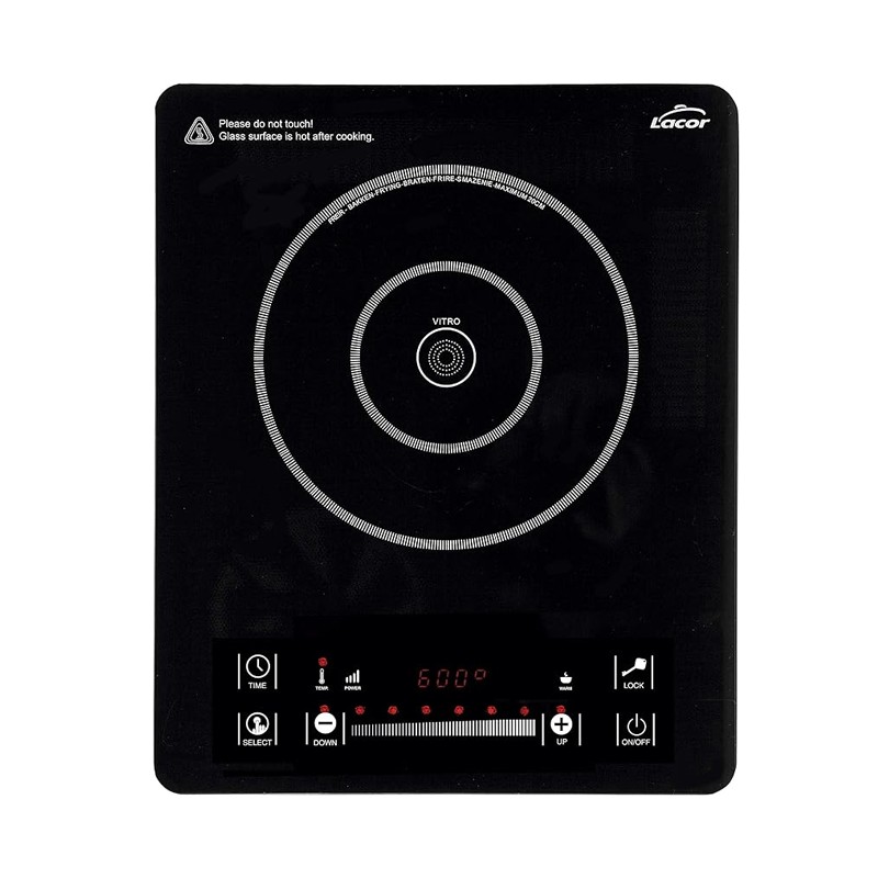 Placa de cerâmica de mesa Energy, 2000 W, 10-20 cm, preta Placa de cerâmica de mesa Energy, 2000 W, 10-20 cm, preta