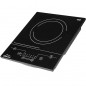 Placa de indução vitrocerâmica, potência 2000W, com 6 níveis de potência, preta Placa de indução vitrocerâmica, potência 2000W, com 6 níveis de potência, preta