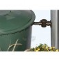 Serbatoio d'acqua in polipropilene da 500 L. Recuperatore d'acqua 100x110 cm, con base di supporto 79x33 cm, verde