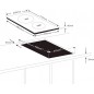 Lacor Piano cottura a induzione portatile in vetroceramica | Piano cottura in vetroceramica doppio nero 2000W+1300W, 8 livelli d