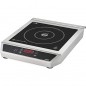 Induction portable, commande tactile, 10 niveaux de puissance, deux brûleurs 12 et 28 cm, INOX, noir, 2700W