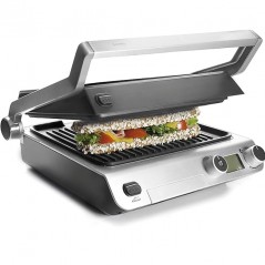 Klappgrill-Sandwichmaker, 2000 W Leistung mit Timer, 38 x 35 cm