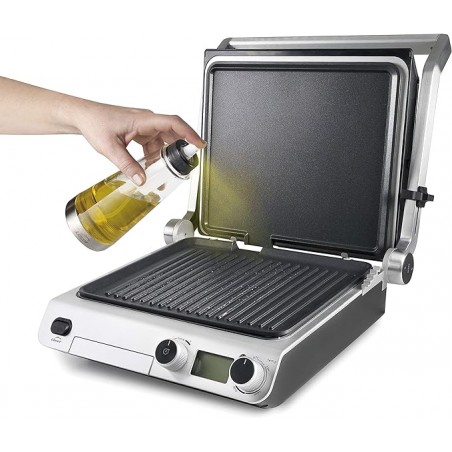 Machine à sandwich pliable, puissance 2000 W avec minuterie, 38 x 35 cm