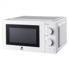 Forno de micro-ondas THULOS, design compacto, capacidade de 20 L, cor branca.