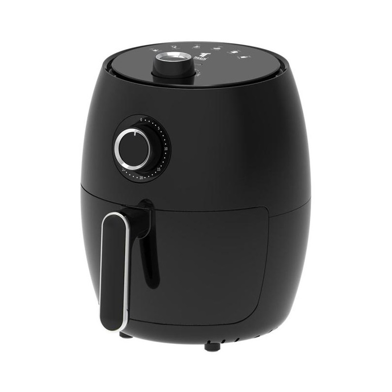 Friggitrice ad aria Thulos da 2 litri | Friggitrice ad aria programmabile da 1000 W con timer | Friggitrice senza olio