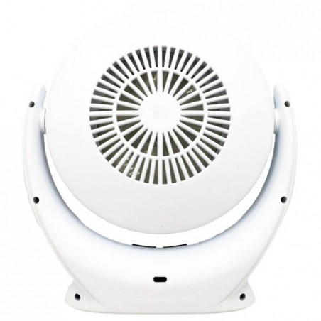 Espelho de maquiagem THULOS com luz LED e ventilador.