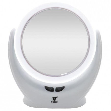 Espejo maquillaje con luz led y ventilador THULOS.