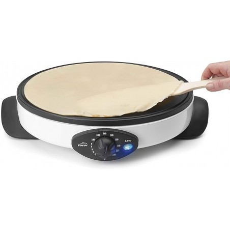 Máquina de crepes antiaderente de alumínio, 30 cm, 1000W, branca