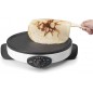 Máquina de crepes antiaderente de alumínio 30 cm, potência 1000W, branca Máquina de crepes antiaderente de alumínio 30 cm, potência 1000W, branca