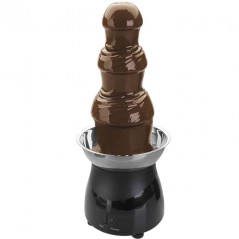 Fuente de chocolate, torre de founde de 18 cm, Color negro