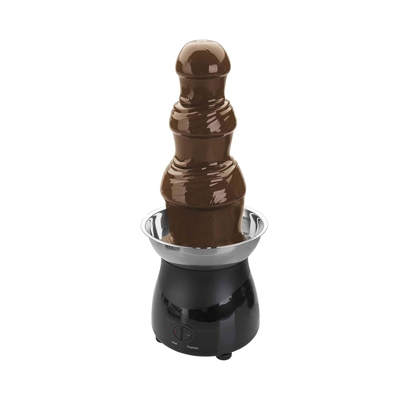 Fuente de chocolate, torre de founde de 38 cm, negro