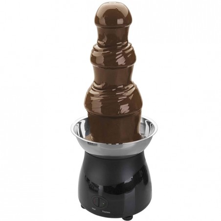 Fonte de chocolate, torre de derretimento de 38 cm, cor preta