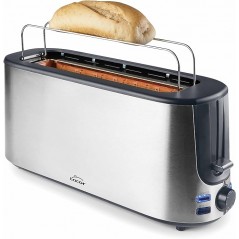 Elongated slot toaster, Power 1000W, made of stainless steel