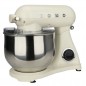 Orbital Mixer Kneter 1800W. Professioneller Food Processor 8L. 6 Geschwindigkeiten. Retro-Vintage-Design. Cremefarben. Orbital Mixer Kneter 1800W. Professioneller Food Processor 8L. 6 Geschwindigkeiten. Retro-Vintage-Design. Cremefarben.