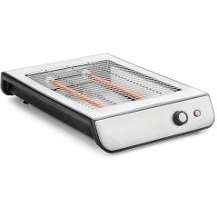 Grille-pain électrique horizontal, 600W, Gris