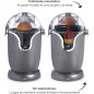 Elektrischer Entsafter, Vollautomatisch, Presst alle Arten von Zitrusfrüchten: Orangen, Zitronen, Limetten, BPA-frei, 400 ml	 Elektrischer Entsafter, Vollautomatisch, Presst alle Arten von Zitrusfrüchten: Orangen, Zitronen, Limetten, BPA-frei, 400 ml