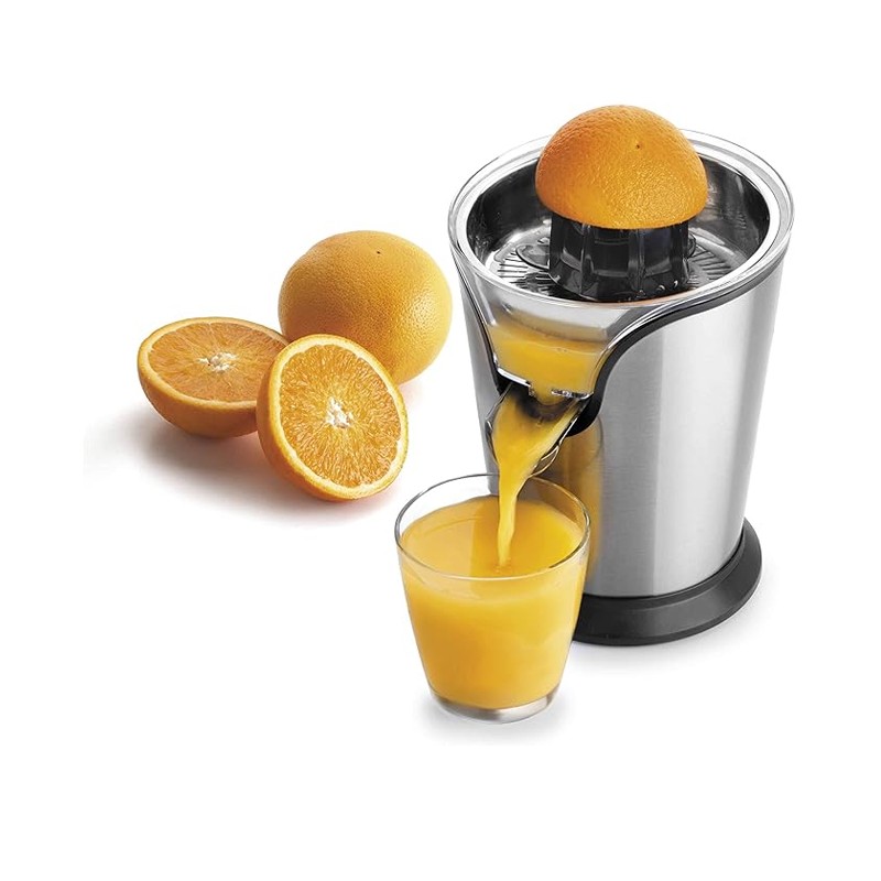Electric orange juicer, 100W power, grey colour