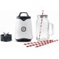 Batidora personal MIX & GO con jarra de cristal de 500 ml, Libre de BPA, Potencia 350 W