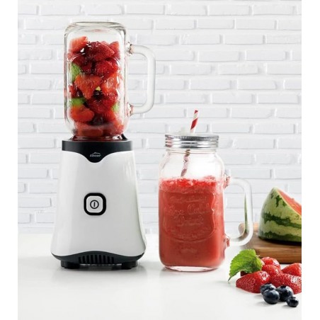 Liquidificador pessoal MIX & GO com jarra de vidro de 500 ml, sem BPA, potência de 350 W