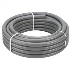 Graues flexibles PVC-Rohr Hydrotube, 40 mm, 25 Meter