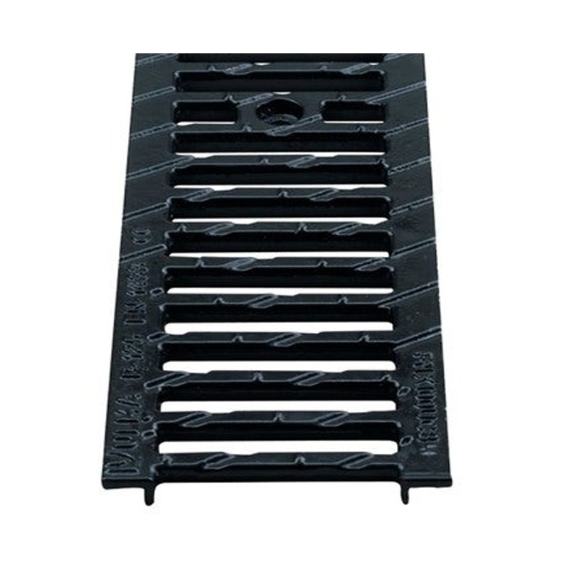 Grille en fonte nervurée Ulma, 50x13 cm