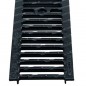 Grille en fonte nervurée Ulma, 50x13 cm